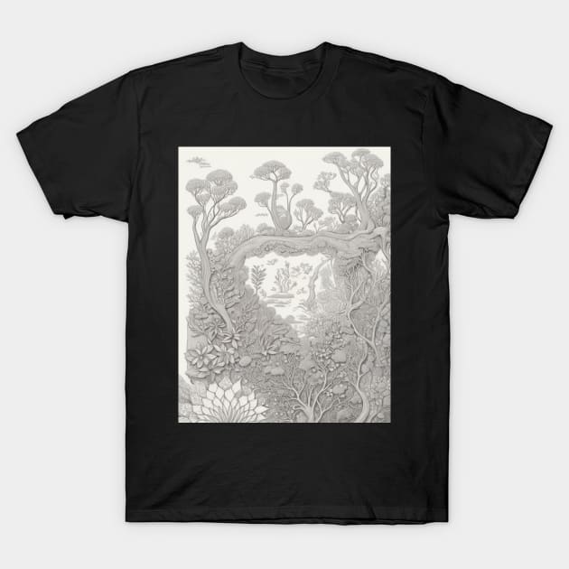 Natural Wonders Unveiled Pattern T-Shirt by JEWEBIE